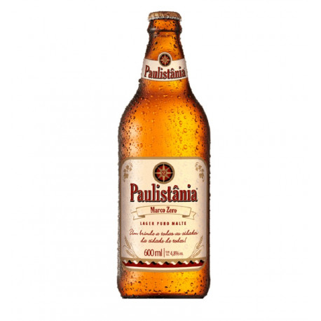 Cerveja Paulistania Marco Zero - unidade garrafa 600ml