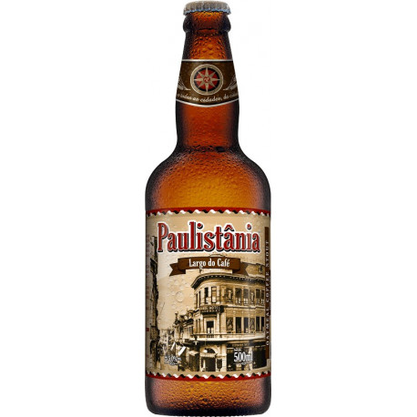 Cerveja Paulistania Largo do Café - unidade garrafa 500ml