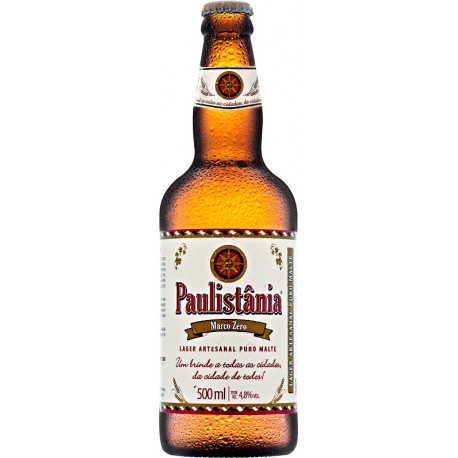 Cerveja Paulistania Marco Zero - unidade garrafa 500ml