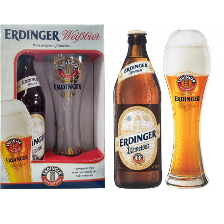 Kit Erdinger Urweisse- 1grf 500ml+1copo500ml