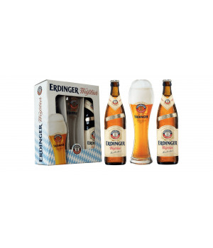 Kit Erdinger - 2grfs 500ml(claras)+1copo 500ml