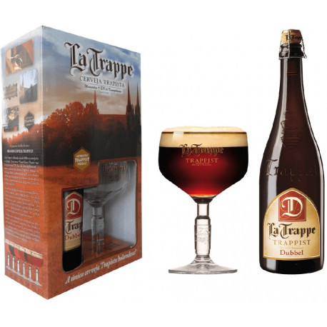 Kit La Trappe Dubbel - 1 grf 750ml+1taça250ml