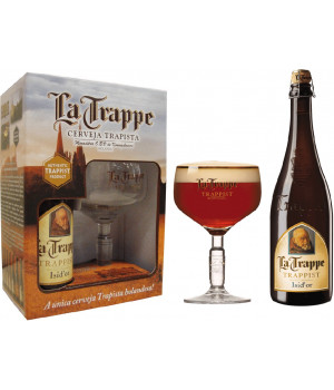 Kit La Trappe Isid'or - 1 grf 750ml+1taça250ml