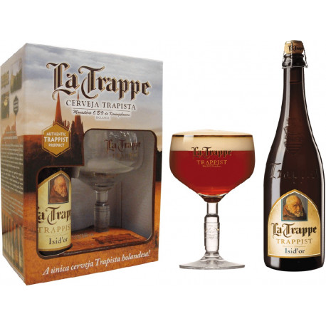 Kit La Trappe Isid'or - 1 grf 750ml+1taça250ml