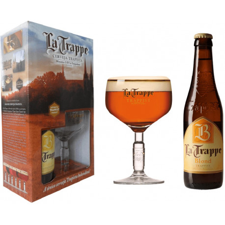 Kit La Trappe Blond - 1 grf 330ml+1taça250ml