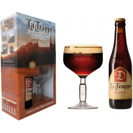 Kit La Trappe Dubbel - 1 grf 330ml+1taça250ml