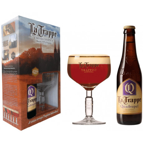 Kit La Trappe Quadruppel - 1 grf 330ml+1taça250ml
