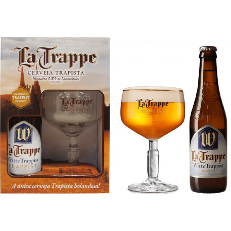Kit La Trappe Witte - 1 grf 330ml+1taça250m
