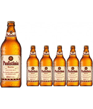 Cerveja Paulistania Marco Zero - caixa com 6 garrafasx600 ml