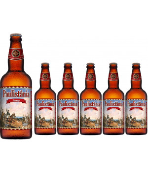 Cerveja Paulistania Ipiranga - caixa com 6 garrafasx500 ml