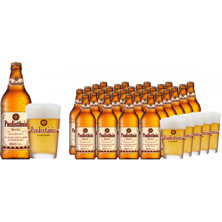 Combo 30 grfs 600ml Paulistânia Marco Zero + 6 calderetas personalizadas