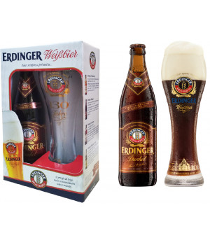 Kit Erdinger Dunkel - 1grf 500ml+1copo500ml