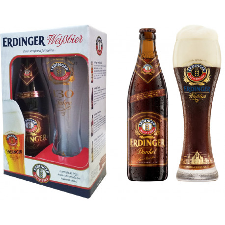 Kit Erdinger Dunkel - 1grf 500ml+1copo500ml