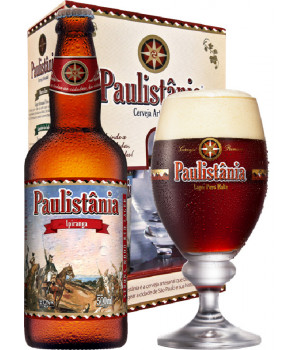 Kit Paulistania Ipiranga - 1 garrafa 500ml + 1 Taça 300 ml