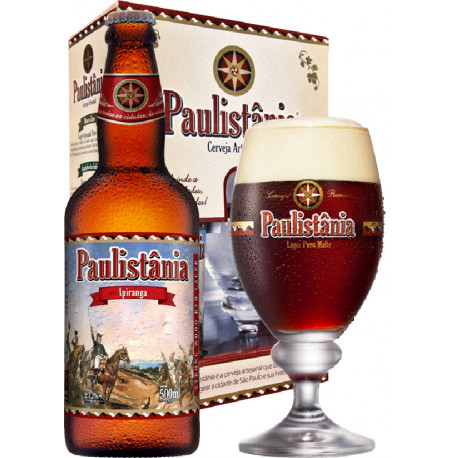Kit Paulistania Ipiranga - 1 garrafa 500ml + 1 Taça 300 ml