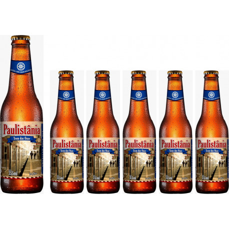 CX Cerv. Paulistânia Trem das Onze - cx 6 longnecks 355ml