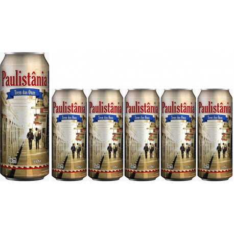 CX Cerv. Paulistânia Trem das Onze - pack 6 Latas de 473ml