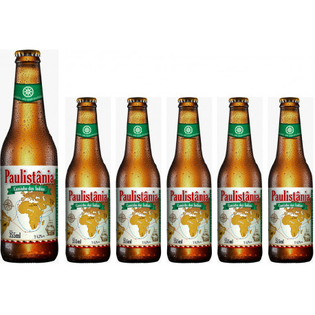 CX Cerv. Paulistânia Caminho das Índias - cx 6 longnecks 355ml