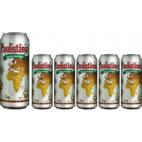CX. Cerv. Paulistânia Caminho das Índias - pack 6 Latas de 473ml