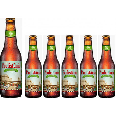 CX Cerv. Paulistânia Viaduto do Chá - cx 6 longnecks 355ml