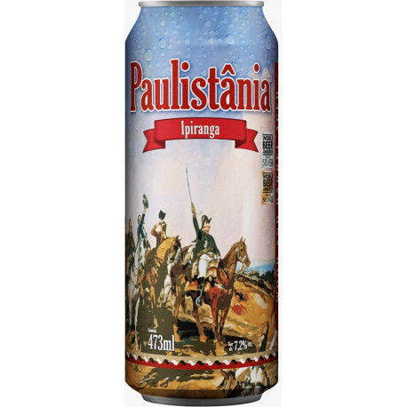 Cerv. Cerveja Paulistânia Ipiranga - unid. lata 472ml