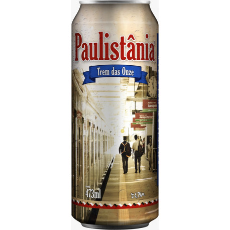 Cerv. Cerveja Paulistânia Trem das Onze - unid. lata 472ml