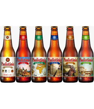 Combo Paulistânia Longneck - 6 Garrafas 355ml - M.Zero/C.Índias /Ipir/T.Onze /Capri./V.doChá