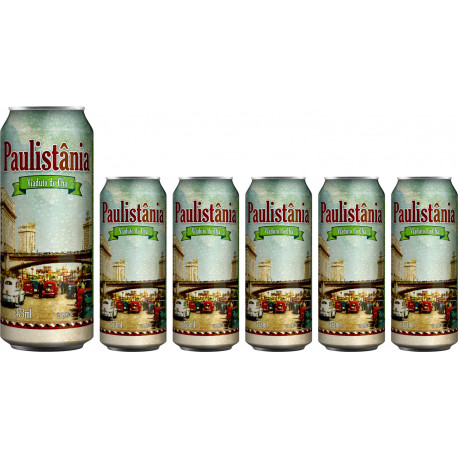 CX Cerv. Paulistânia Viaduto do Chá - pack 6 Latas de 473ml