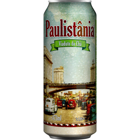 Cerv. Cerveja Paulistânia Viaduto do Chá - unid. lata 473ml
