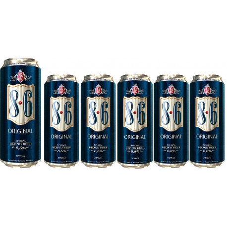 SIXPACK Cerveja 8.6 ORIGINAL - 6 latas de 500ml