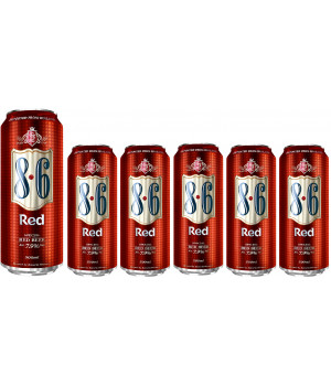 SIXPACK Cerveja 8.6 RED - 6 latas de 500ml