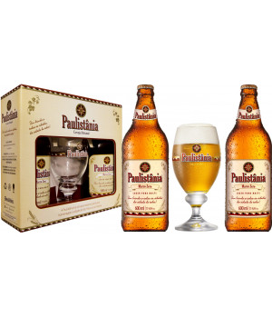 Kit Paulistania Marco Zero - 2 garrafas 600ml + 1 Taça 300 ml