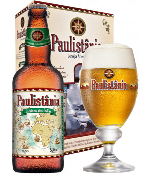 Kit Paulistania Caminho das Índias - 1 garrafa 500ml + 1 Taça 300 ml
