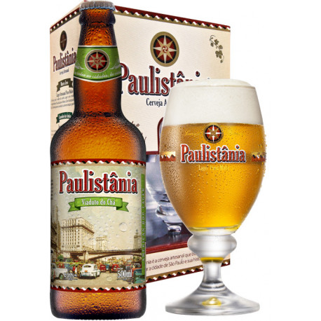 Kit Paulistânia Viaduto do Chá - 1grf 500ml+1taça 300ml