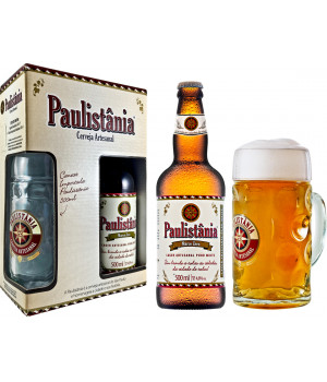 Kit Paulistania Marco Zero - 1 garrafa 500ml + 1 Caneca 500 ml